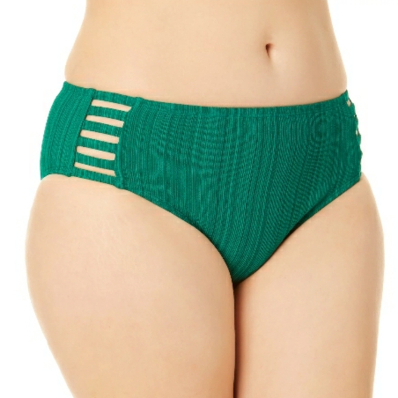 Time and Tru Ribbed Hipster Bikini Bottom3X (24W-26W) - Picture 2 of 9